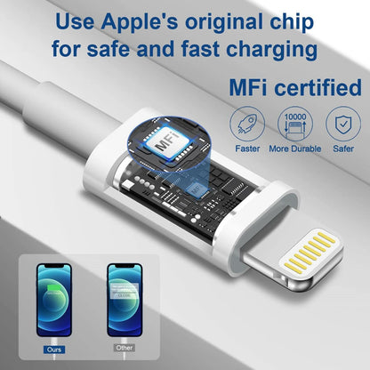 Fast Phone Charger with 6FT Cable Lighting 